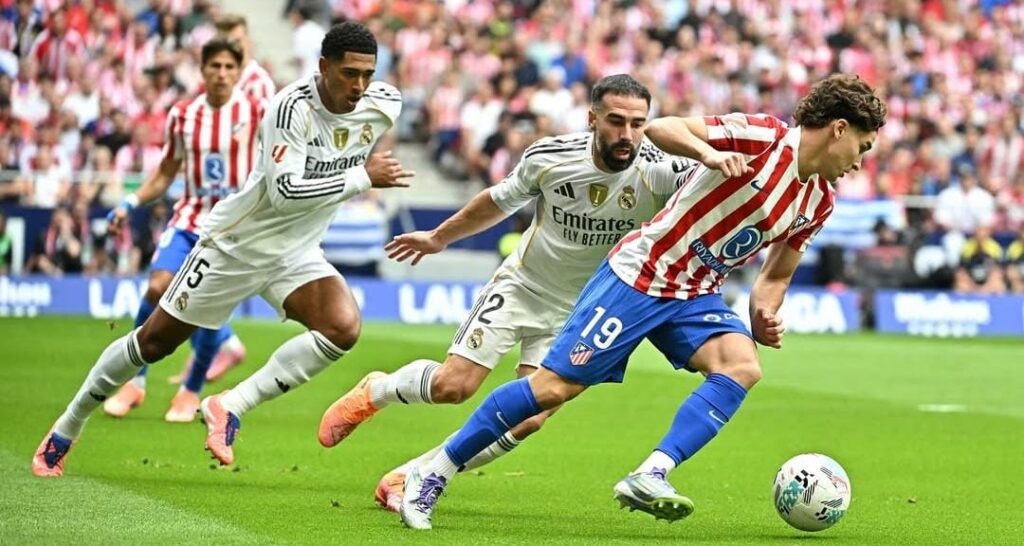 Madrid Humiliation in the Madrid Derby: Atlético Madrid Completely Crush Real Madrid 5-2 in a Historic Madrid Disaster alvarez bellingham carvajal madrid madrid madrid